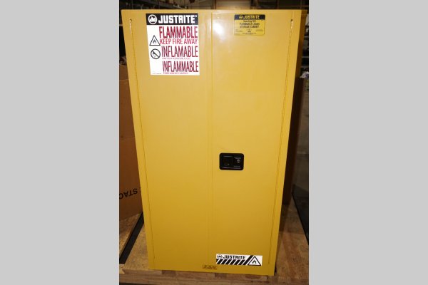 Used Justrite Sure-Grip Model: 896000 60 gallon capacity Flammable Storage Cabinet