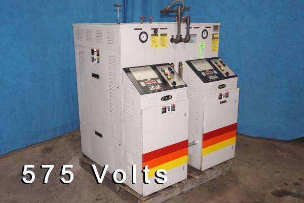 Used Sterlco Model: M2B9026-J1 96 kw (48 kw per zone) Dual (two) Zone Portable Hot Oil Process Heater Temperature Control Unit with Cooling Water Circuit