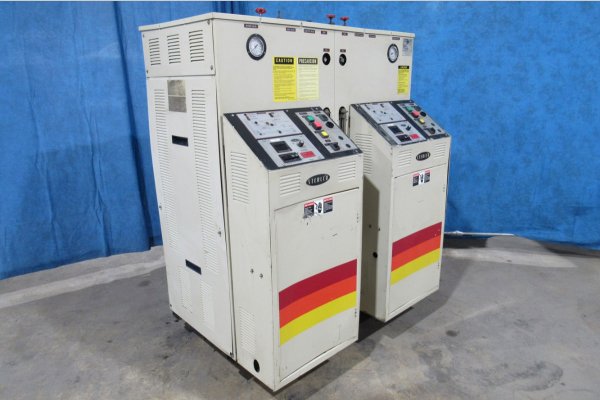 Used Sterlco Model: S9026-J1 48 kw (24 kw per zone) Dual (two) Zone Portable Hot Oil Process Heater Temperature Control Unit with Cooling Water Circuit