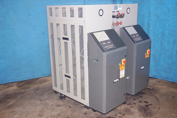 Used Sterlco Model: M2B-2026-U1 72 KW (36 kw per zone) Dual (two) Zone Portable Hot Oil Process Heater Temperature Control Unit with Cooling Water Circuit