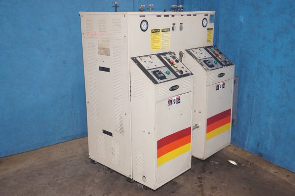 Used Sterlco Model: S9026-J1 48 kw (24 kw per zone) Dual (two) Zone Portable Hot Oil Process Heater Temperature Control Unit with Cooling Water Circuit