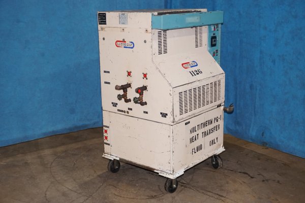 Used Mokon Model: MK4S09-ET 18 kW (9 kW per zone) Dual (two) Zone Portable Hot Oil Process Heater Temperature Control Unit with Cooling Water Circuit