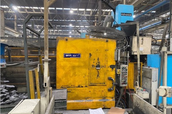Used HPM Model: II-600-A 600 U.S. Tons Horizontal Cold Chamber Aluminum High Pressure Die Casting Machine