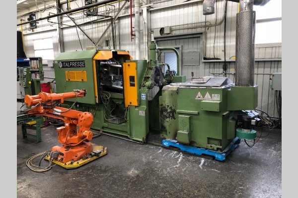 Used Italpresse Model: IPZ 130 130 Metric Ton Horizontal Hot Chamber Zinc (Zamak) High Pressure Die Casting Machine