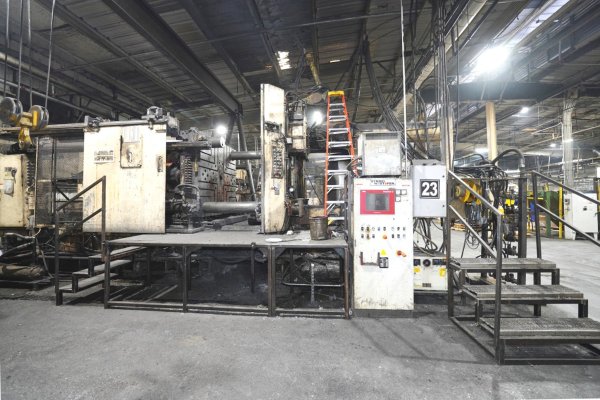 Used HPM Model: II-1200-A 1200 Ton Horizontal Cold Chamber Aluminum High Pressure Die Casting Machine
