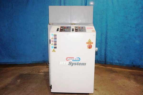 Used Mokon Model: H54218AFB 36 kW (18 kW per zone) Dual (two) Zone Portable Hot Oil Process Heater Temperature Control Unit with Cooling Water Circuit