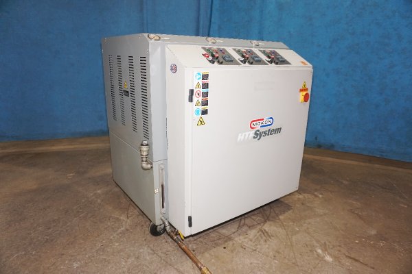 Used Mokon Model: H44312BF 36 kW (12 kW per zone) Three Zone Portable Hot Oil Process Heater Temperature Control Unit with Cooling Water Circuit