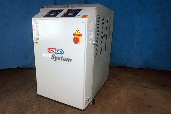 Used Mokon Model: 320083 24 kW (12 kW per zone) Dual (two) Zone Portable Hot Oil Process Heater Temperature Control Unit with Cooling Water Circuit