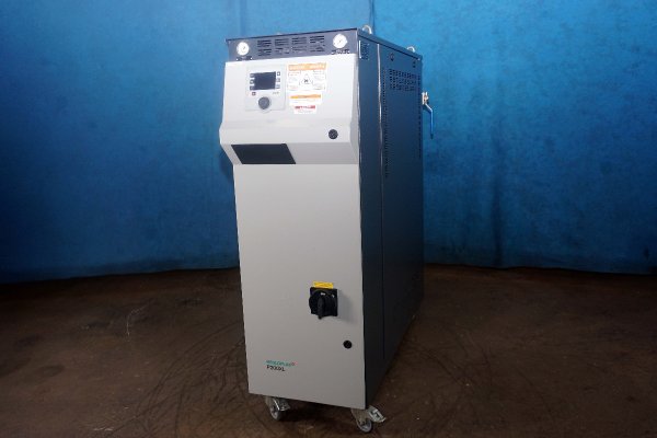 Used Regloplas Hot Water Model: P200XL/60/SM85H/SK/RT100 60 kW Single Zone Portable Hot Water Process Heater Temperature control Unit