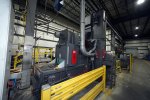 Rosler - RDGE 600-L 600 mm wide by 250 mm tall (23 x 10 inch) opening Continuous Mesh Belt Conveyor Type Pass-Through Abrasive Shot Blast & Peening Machine, Allen Bradley MicroLogix Solid Stale Controls controls