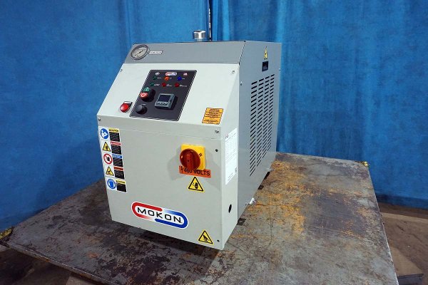 Used Mokon Model: H34106AJ 6 KW Single Zone Portable Hot Oil Process Heater Temperature Control Unit with Cooling Water Circuit