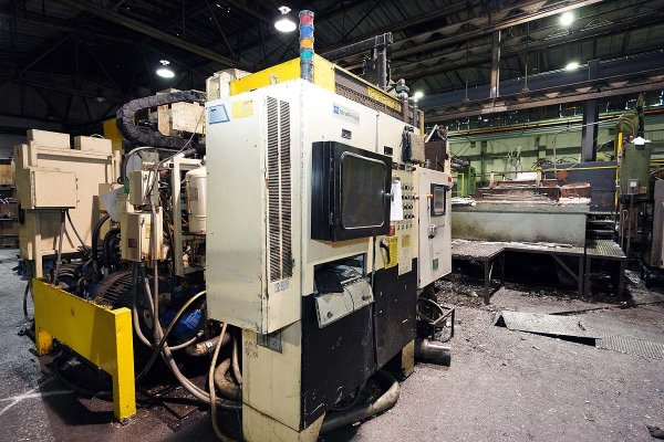 Used Prince Model: 836 CCA 900 U.S. Tons Horizontal Cold Chamber Aluminum High Pressure Die Casting Machine