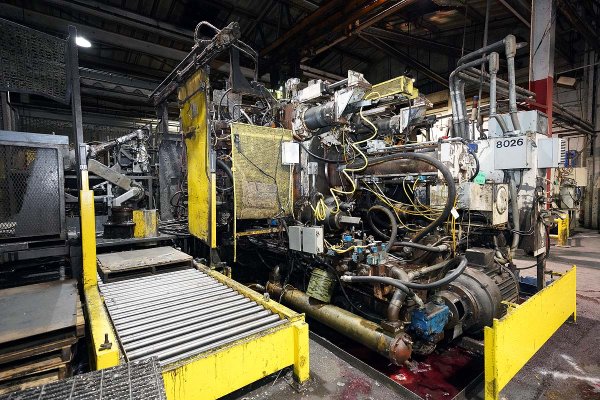 Used Prince Model: 1043 CCA 1100 U.S. Ton Horizontal Cold Chamber Aluminum High Pressure Die Casting Machine