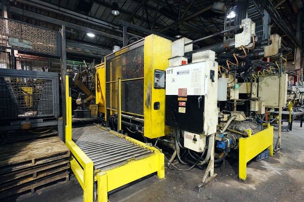 Used Prince Model: 1043 CCA 1100 U.S. Ton Horizontal Cold Chamber Aluminum High Pressure Die Casting Machine