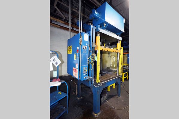 Used Metal Mechanics Model: TP-50 50 U.S. Ton Four Column (Post) Vertical Hydraulic Die Casting Trim Press