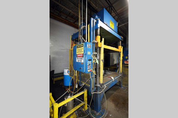 Used Metal Mechanics Model: TP-75 75 U.S. Ton Four Column (Post) Vertical Hydraulic Die Casting Trim Press