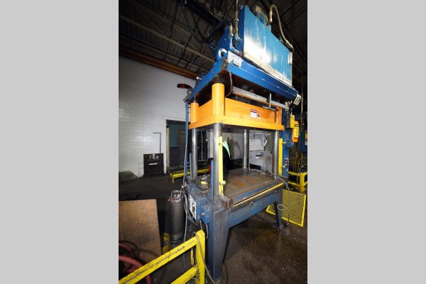 Used K. R. Wilson Model: DCT-50 50 U.S. Ton Four Column (Post) Vertical Hydraulic Die Casting Trim Press