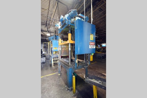 Used Metal Mechanics Model: TP-50 50 U.S. Ton Four Column (Post) Vertical Hydraulic Die Casting Trim Press