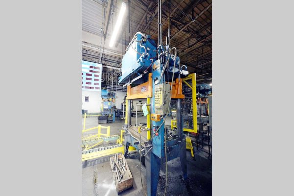 Used K. R. Wilson Model: DCT-50 50 U.S. Ton Four Column (Post) Vertical Hydraulic Die Casting Trim Press