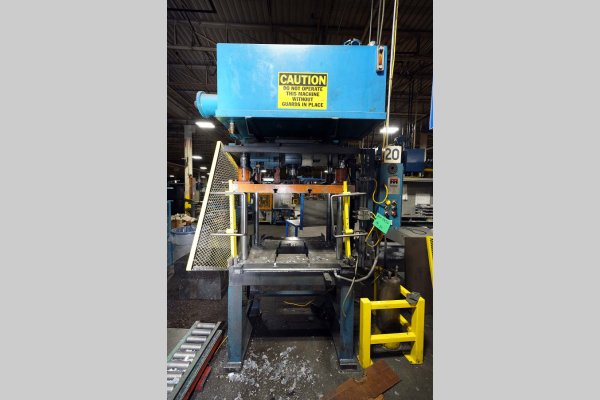 Used Metal Mechanics Model: TP-20 20 U.S. Ton Four Column (Post) Vertical Hydraulic Die Casting Trim Press
