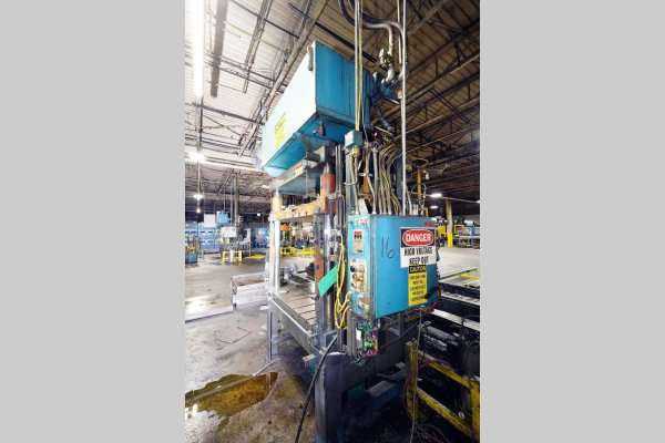 Used Metal Mechanics Model: TP-50 50 U.S. Ton Four Column (Post) Vertical Hydraulic Die Casting Trim Press