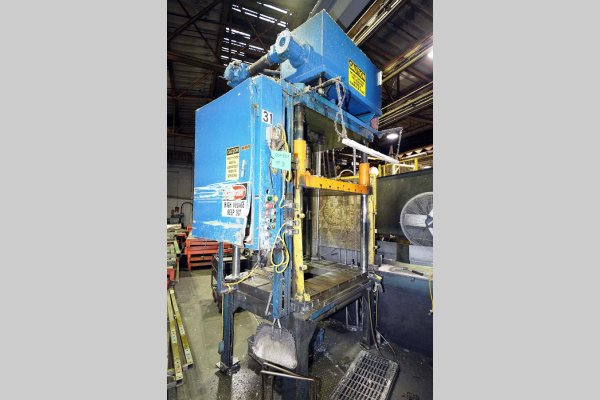 Used Metal Mechanics Model: TP-50 50 U.S. Ton Four Column (Post) Vertical Hydraulic Die Casting Trim Press
