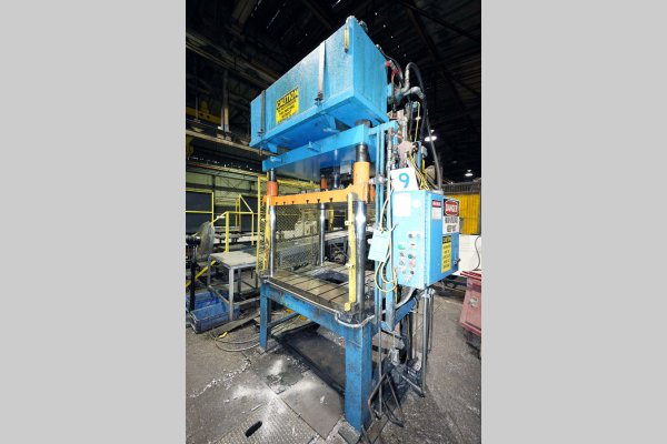 Used Metal Mechanics Model: TP-50 50 U.S. Ton Four Column (Post) Vertical Hydraulic Die Casting Trim Press