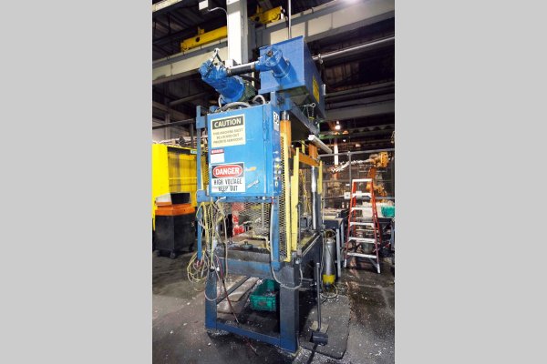 Used Metal Mechanics Model: TP-50 50 U.S. Ton Four Column (Post) Vertical Hydraulic Die Casting Trim Press