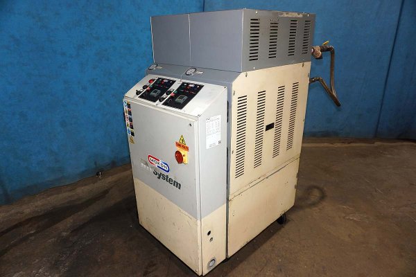 Used Mokon Model: H54224TW01 48 kW (24 kw per zone) Dual (two) Zone Portable Hot Oil Process Heater Temperature Control Unit with Cooling Water Circuit