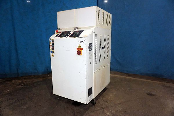 Used Mokon Model: H44224XA02 48 kW (24 kw per zone) Dual (two) Zone Portable Hot Oil Process Heater Temperature Control Unit with Cooling Water Circuit