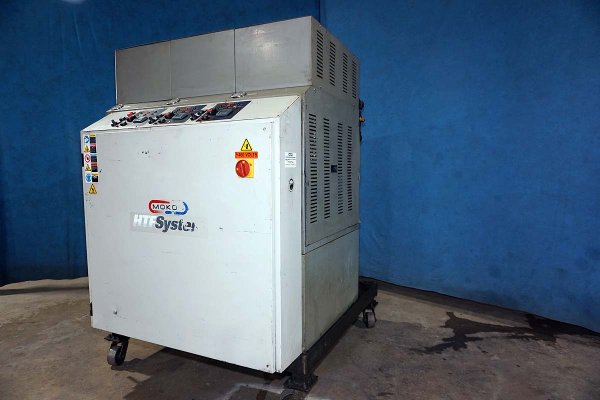 Used Mokon Model: H44318QX 54 kw (18 kW per zone) Three Zone Portable Hot Oil Process Heater Temperature Control Unit with Cooling Water Circuit