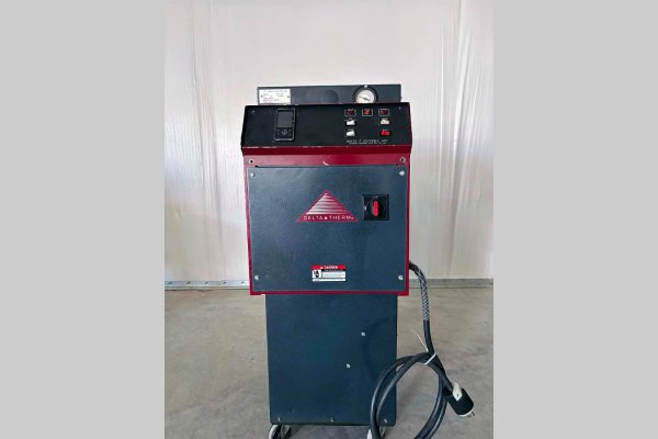 Used Delta T Systems Model: T1221MS 12 KW Single Zone Portable Hot Oil Process Heater Temperature Control Unit with Cooling Water Circuit