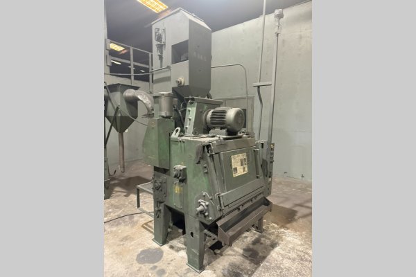 Used Goff Model: 3 BB 3 Cubic Feet Batch Type Rubber Belt Tumble Blast Abrasive Shot Blast & Peening Machine