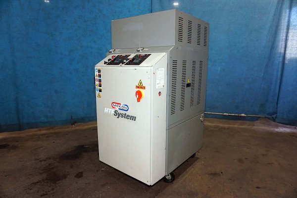 Used Mokon Model: H64224QX 48 kW (24 kw per zone) Dual (two) Zone Portable Hot Oil Process Heater Temperature Control Unit with Cooling Water Circuit
