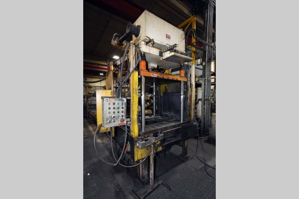 Used Metal Mechanics Model: TP-50 50 U.S. Ton Four Column (Post) Vertical Hydraulic Die Casting Trim Press