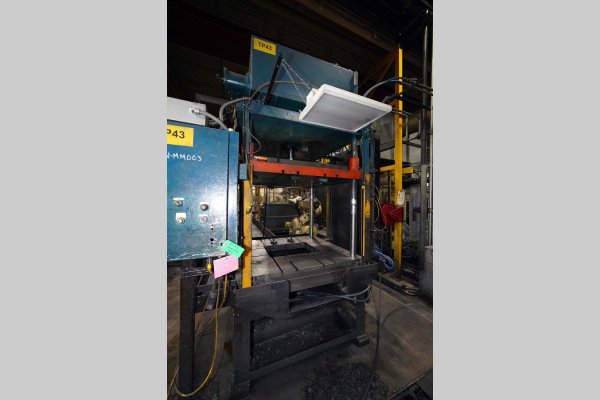 Used Metal Mechanics Model: TP-50 50 U.S. Ton Four Column (Post) Vertical Hydraulic Die Casting Trim Press