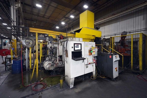 Used Prince Model: 836 CCA 900 U.S. Tons Horizontal Cold Chamber Aluminum High Pressure Die Casting Machine