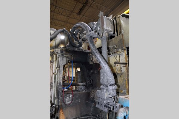 Used ABB Model: IRB 6400 120 Kilogram Six Axis Industrial Robot with Extractor Package/Gripper For Extracting Die Castings