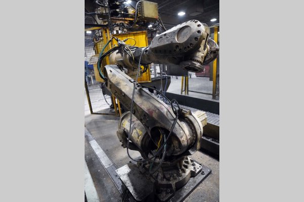Used ABB Model: IRB 6700 120 Kilogram Six Axis Industrial Robot with Extractor Package/Gripper For Extracting Die Castings