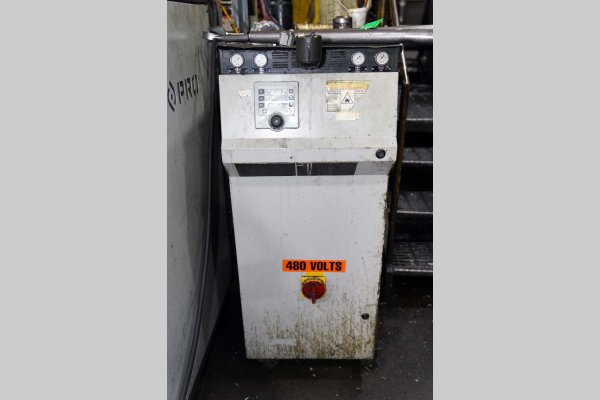Used Regloplas Model: 300LD/40/FM65/1K/RT100 80 kW (40 kw per zone) Dual (two) Zone Portable Hot Oil Process Heater Temperature Control Unit with Cooling Water Circuit