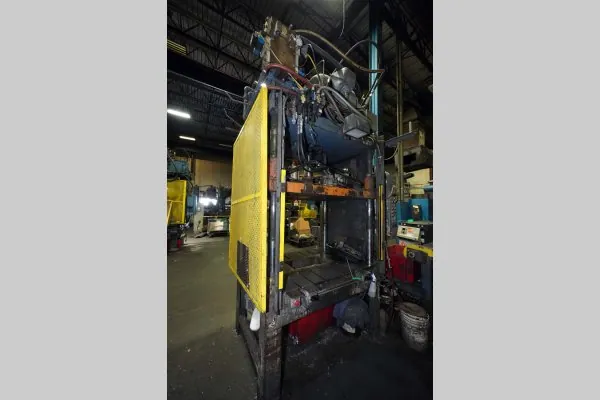 Used Metal Mechanics Model: TP-50 50 U.S. Ton Four Column (Post) Vertical Hydraulic Die Casting Trim Press