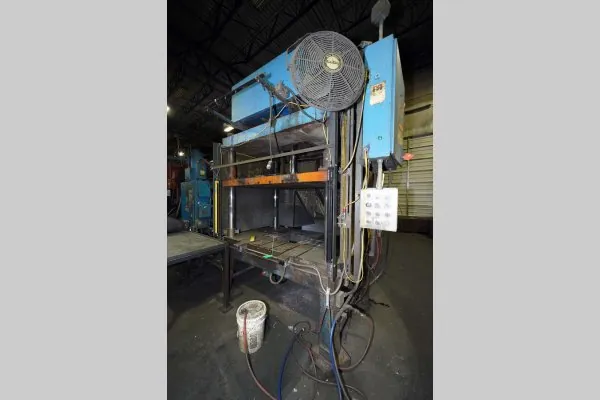 Used Metal Mechanics Model: TP-75 75 U.S. Ton Four Column (Post) Vertical Hydraulic Die Casting Trim Press