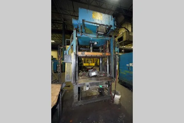 Used Metal Mechanics Model: TP-50 50 U.S. Ton Four Column (Post) Vertical Hydraulic Die Casting Trim Press
