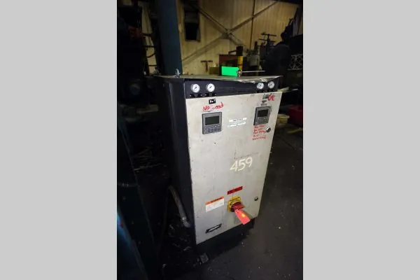Used Regloplas Model: 300LD/40/FM65/1K/RT50 80 kW (40 kw per zone) Dual (two) Zone Portable Hot Oil Process Heater Temperature Control Unit with Cooling Water Circuit