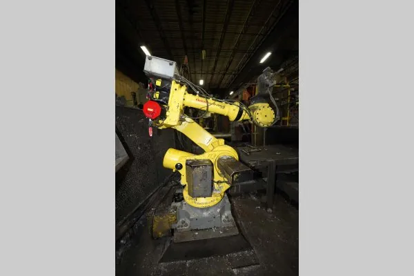 Used Fanuc Robotics Model: R-2000iB 210F with R-30iA Controller 165 KG (363 pounds) Six Axis Industrial Robot with Extractor Package/Gripper For Extracting Die Castings