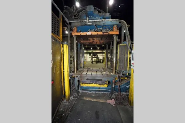 Used Metal Mechanics Model: TP-50 50 U.S. Ton Four Column (Post) Vertical Hydraulic Die Casting Trim Press