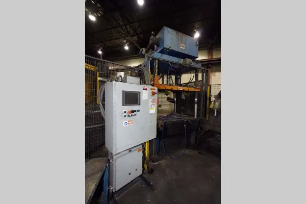 Used Metal Mechanics Model: TP-50 50 U.S. Ton Four Column (Post) Vertical Hydraulic Die Casting Trim Press