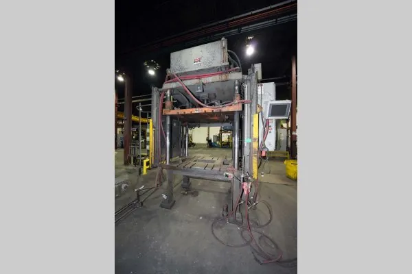 Used Metal Mechanics Model: TP-50 50 U.S. Ton Four Column (Post) Vertical Hydraulic Die Casting Trim Press