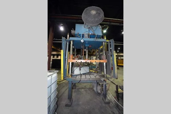 Used Metal Mechanics Model: TP-50 50 U.S. Ton Four Column (Post) Vertical Hydraulic Die Casting Trim Press
