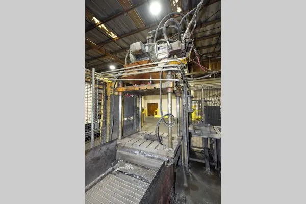 Used Metal Mechanics Model: TP-50 50 U.S. Ton Four Column (Post) Vertical Hydraulic Die Casting Trim Press